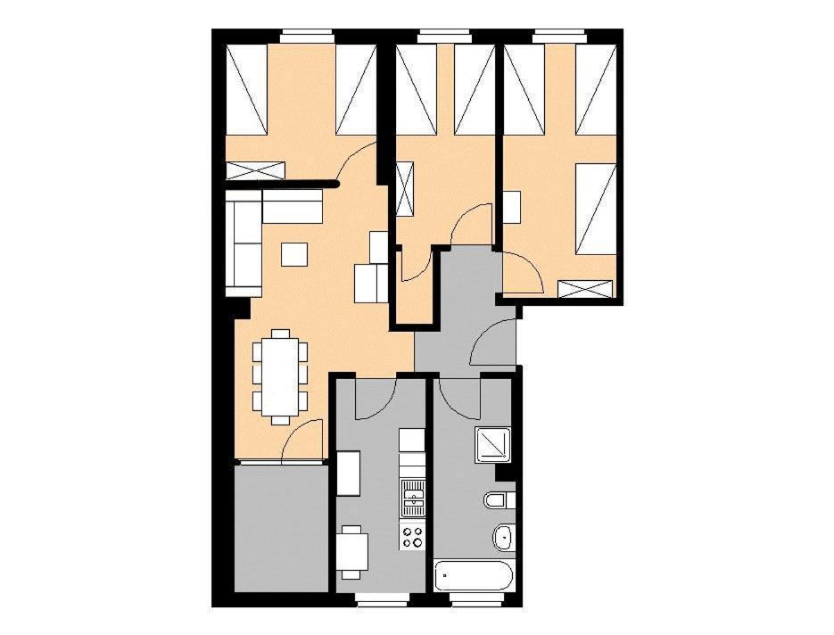 M M Central Apartments Gruppen, Handwerker Und Monteure Budget Berlino Esterno foto